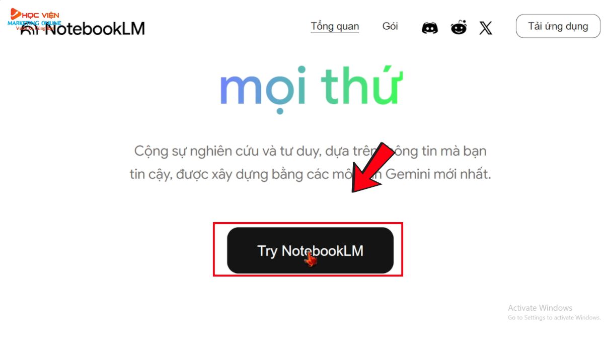 Cách Truy Cập Và Sử Dụng NotebookLM bước 1.2