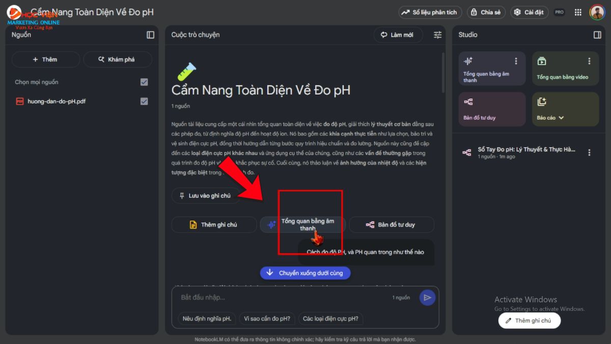 Tính Năng Chính Khi Phân Tích Và Tương Tác- Chuyển đổi thành podcast