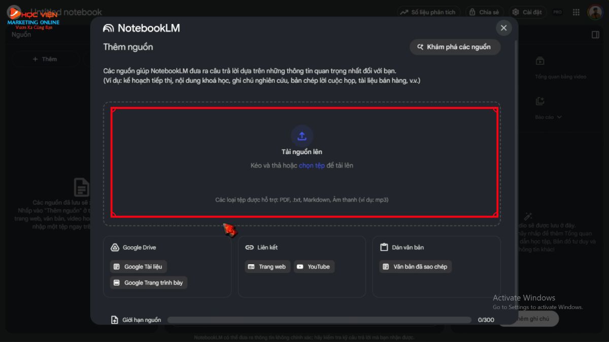 Cách Truy Cập Và Sử Dụng NotebookLM bước 4