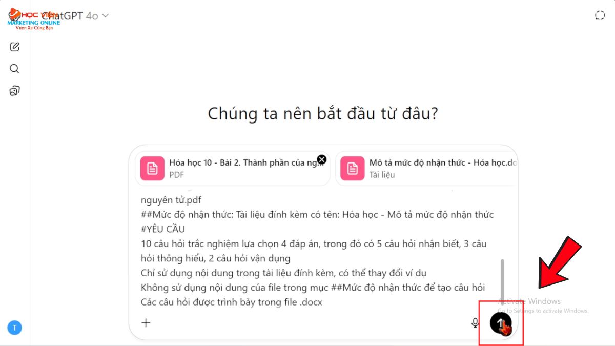 Quy Trình Tạo Đề Nâng Cao Bằng ChatGPT bước 3