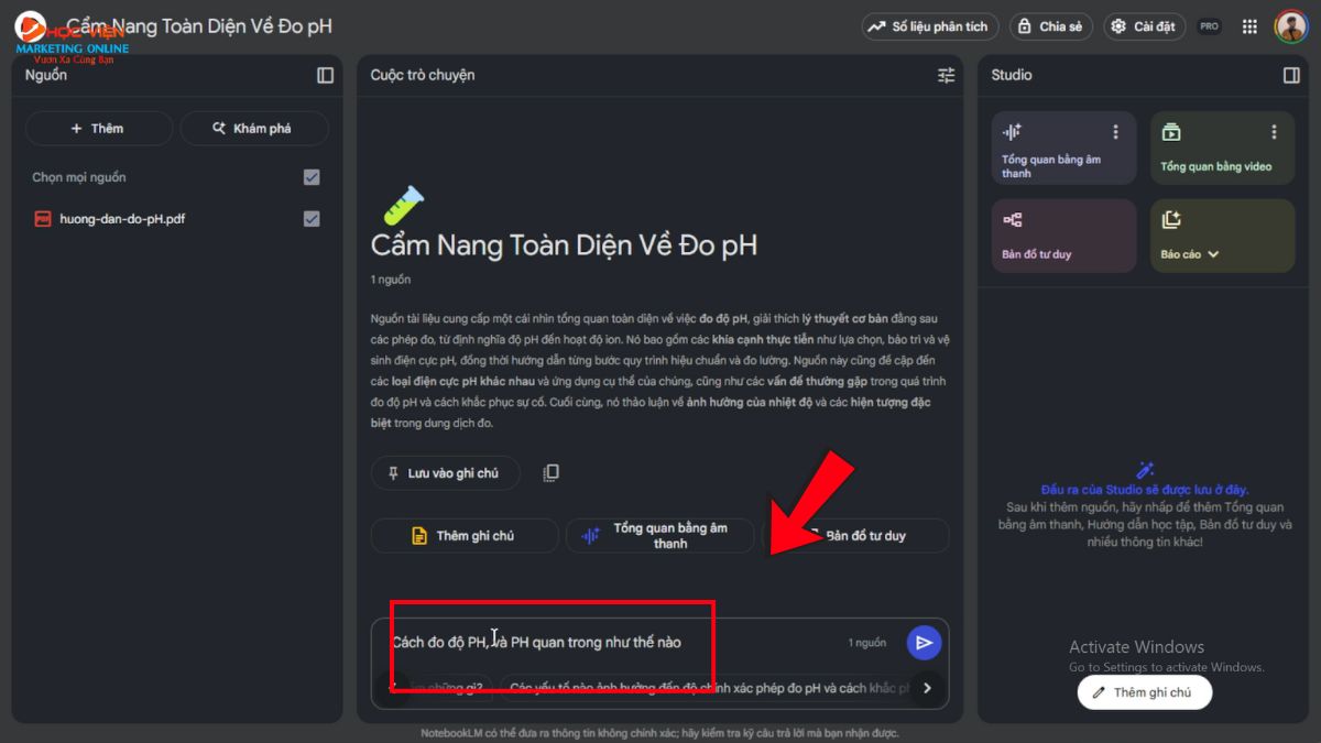Tính Năng Chính Khi Phân Tích Và Tương Tác- Hỏi đáp tương tác