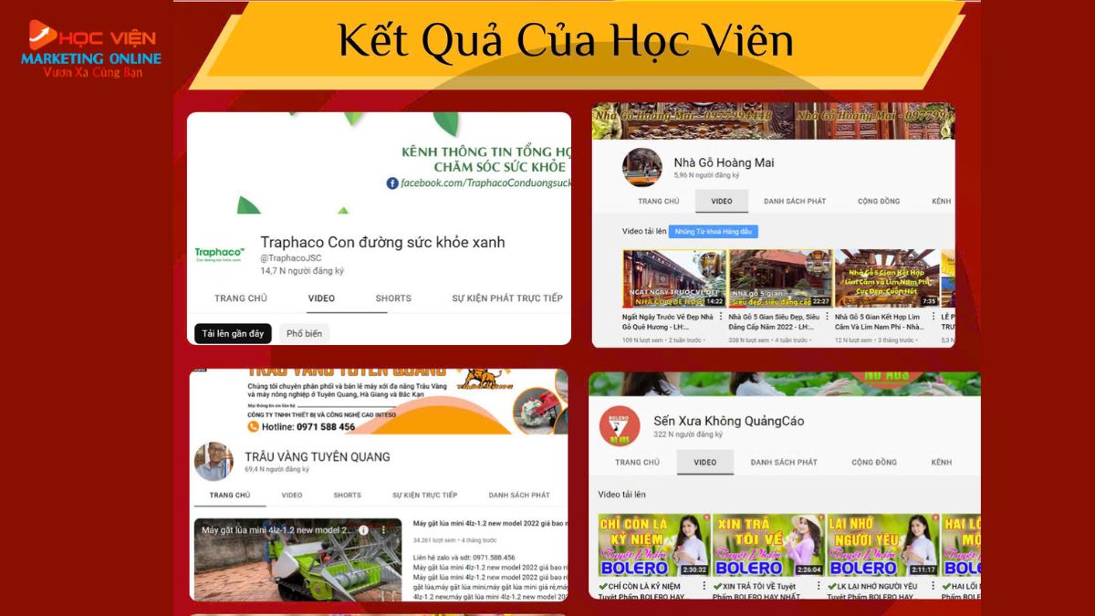 Kết quả của học viên