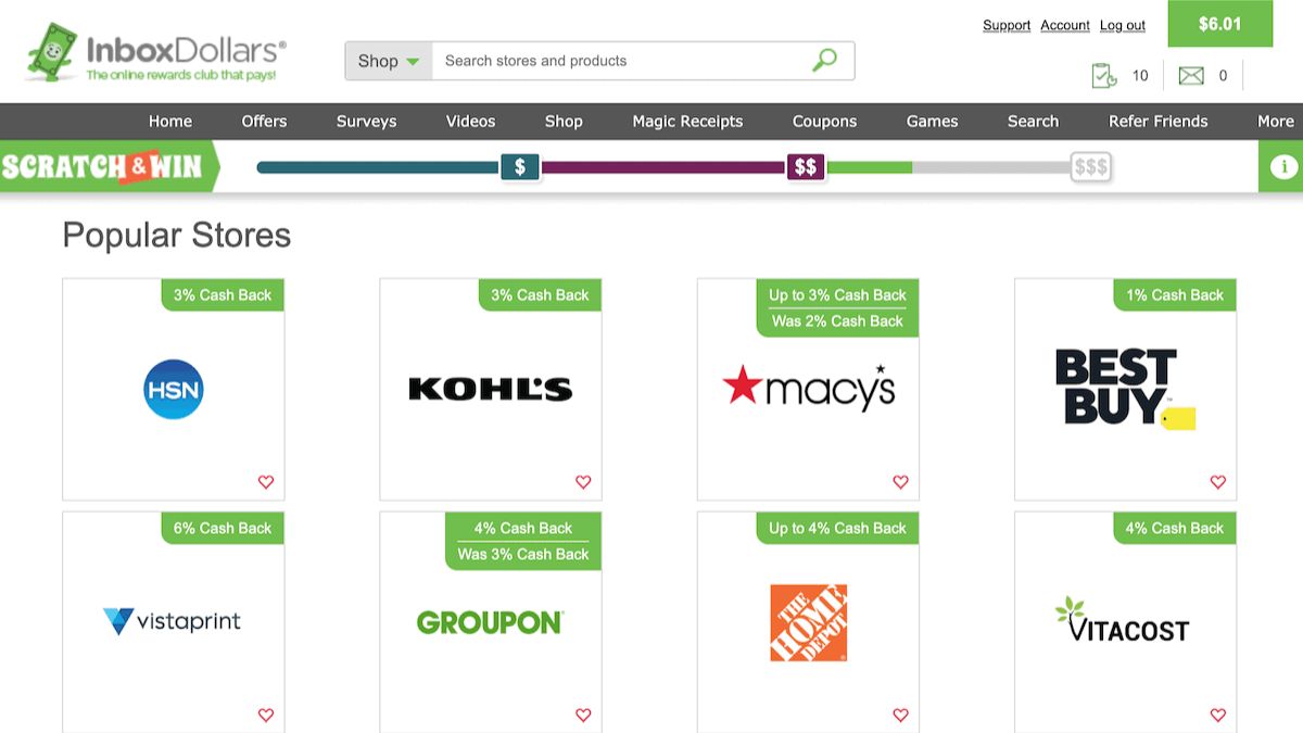 Trang Web Kiếm Tiền Qua Mạng Bằng Cách Xem Quảng Cáo- InboxDollars