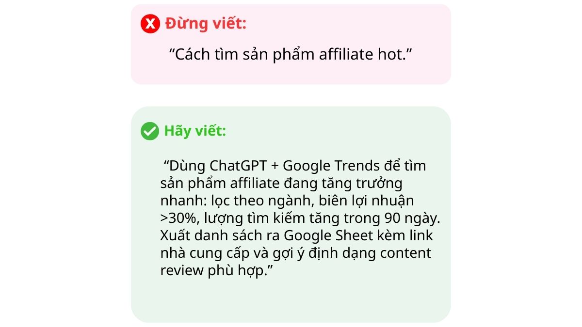 Quy Trình Kiếm Tiền Từ Affiliate Marketing Với ChatGPT bước 1