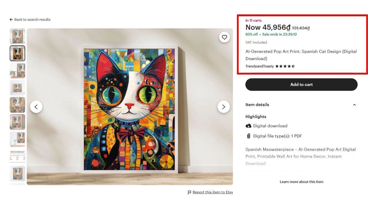 Ví Dụ 1 Về Các Cách Kiếm Tiền Với AI Art