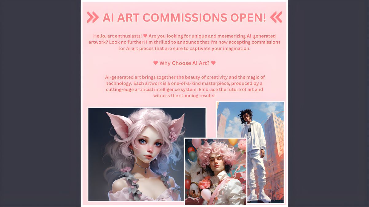 Cách Kiếm Tiền Từ AI Art- Nhận Commission AI Art