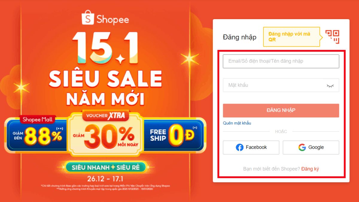 Cách Đăng Ký Làm Affiliate Shopee Kiếm Tiền bước 2