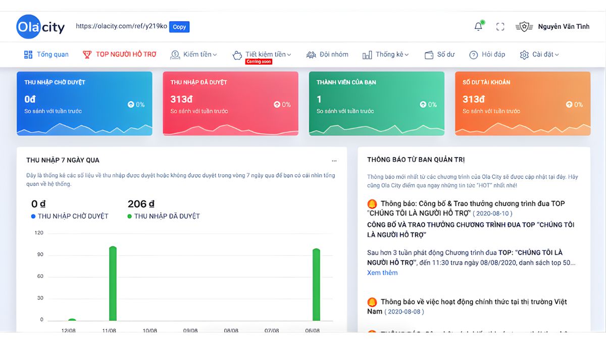 App Kiếm Tiền Online Uy Tín- Ola City