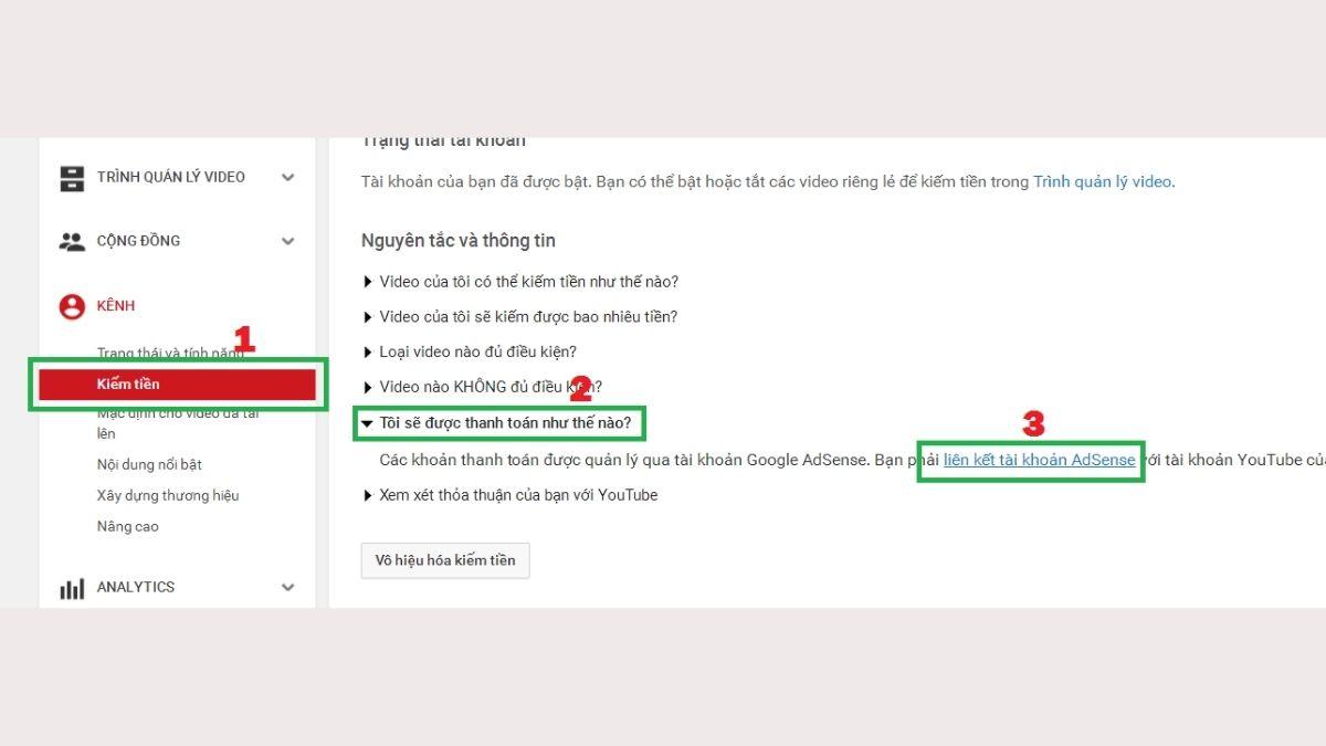 Cách Đăng Ký Tài Khoản AdSense bước 1