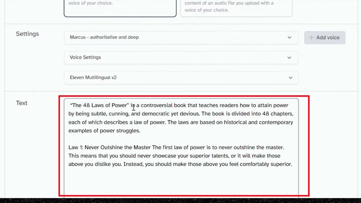Cách Làm YouTube View Ngoại Bằng AI Với Ngách Tóm Tắt Sách bước 3.3