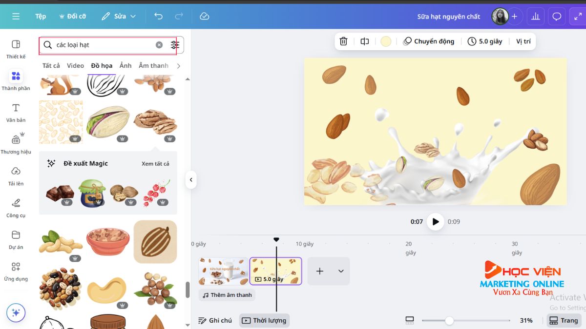 Hướng Dẫn Làm Clip Quảng Cáo Bằng Canva bước 4.5