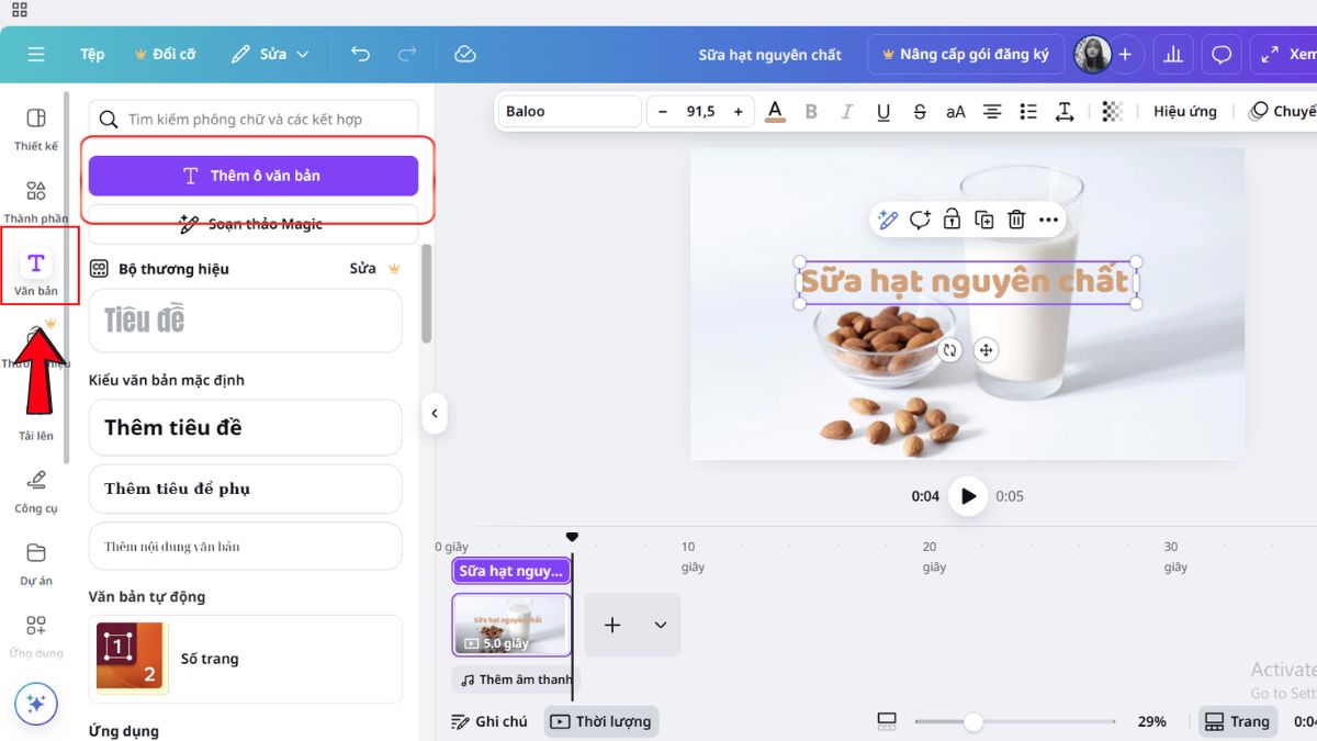 Hướng Dẫn Làm Clip Quảng Cáo Bằng Canva bước 4.2