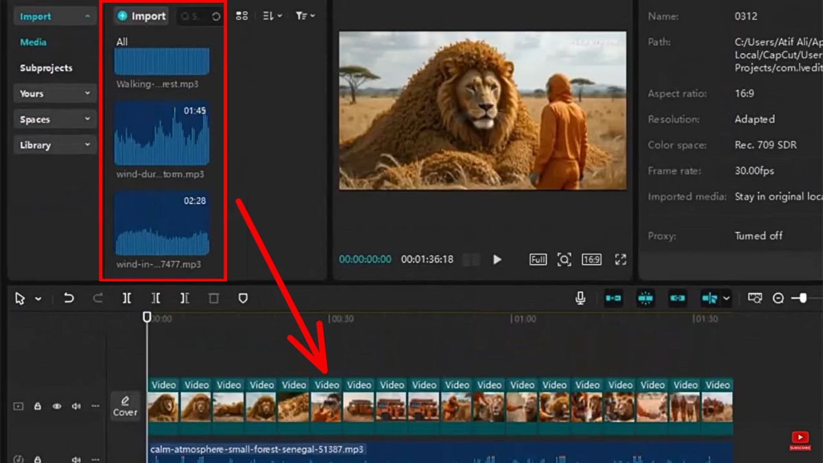Cách làm/kiếm tiền Youtube view ngoại bằng AI với chủ đề giải cứu động vật bước 7.2