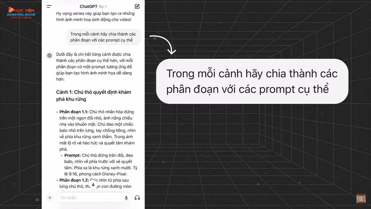 Tạo kịch bản video bằng ChatGPT bước 3