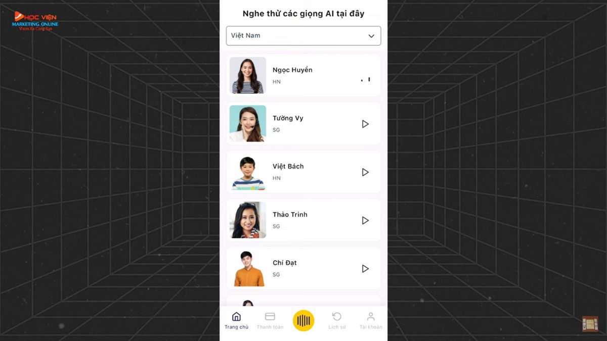 Tạo giọng đọc cho video bằng công cụ Vbee bước 2