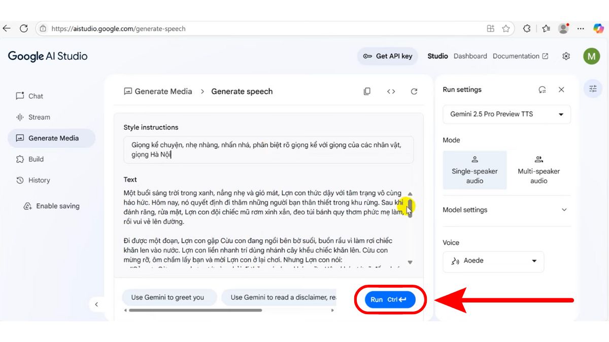 Hướng Dẫn Cách Làm Video Kể Chuyện Trên Canva- Chuyển văn bản thành âm thanh bước 4