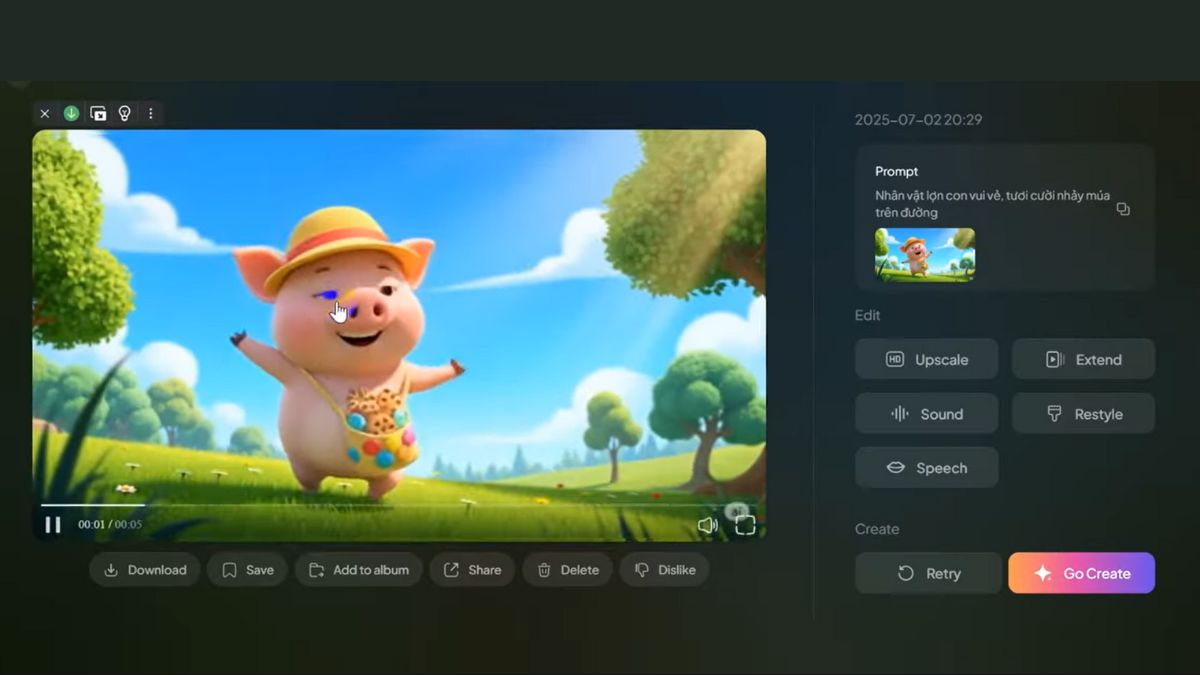 Hướng Dẫn Cách Làm Video Kể Chuyện Trên Canva- Chuyển ảnh thành video bước 4