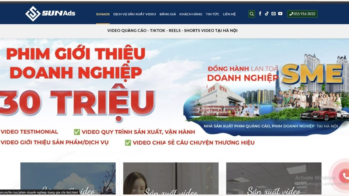 SunAds Media- Đơn Vị Làm Video Quảng Cáo Tại Hà Nội Uy Tín