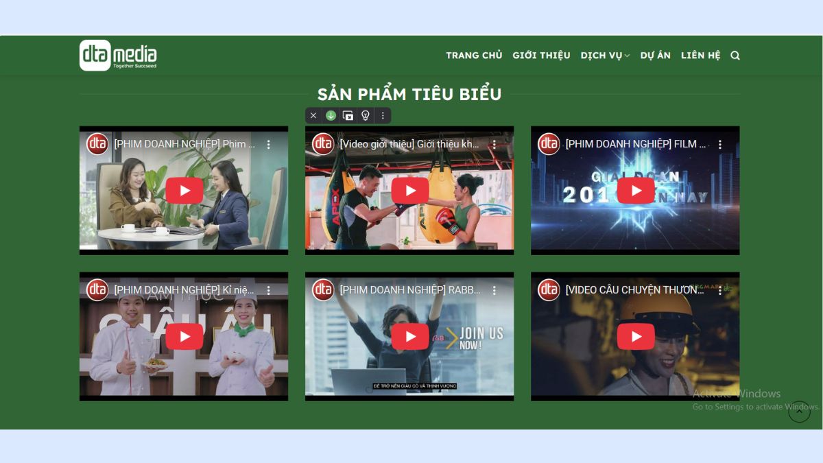 Dự án nổi bật của DTA Media