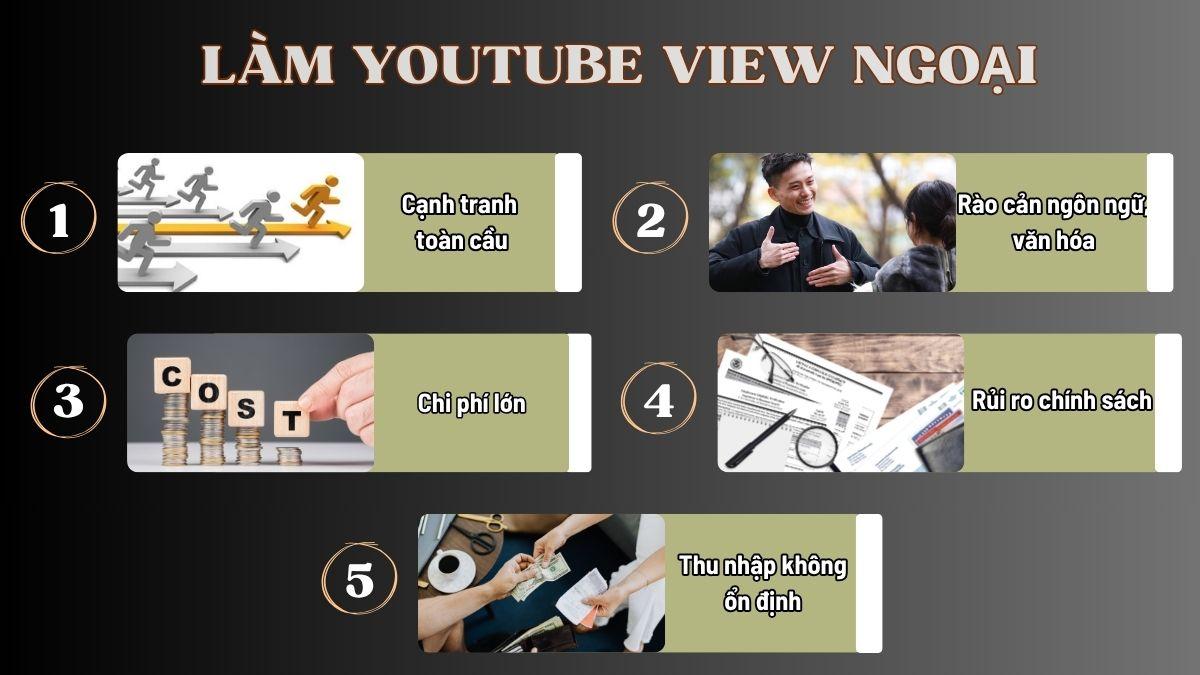 5 Thách Thức Cần Vượt Qua Khi  Xây Kênh Youtube View Ngoại