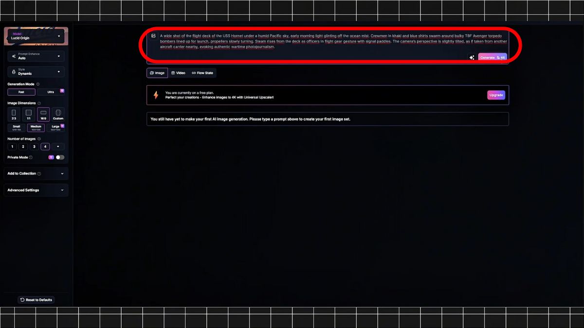 Cách Làm Youtube Kiếm Tiền View Ngoại Không Lộ Mặt Ngách Lịch Sử Quân Sự Bằng AI- Tạo hình ảnh bước 2