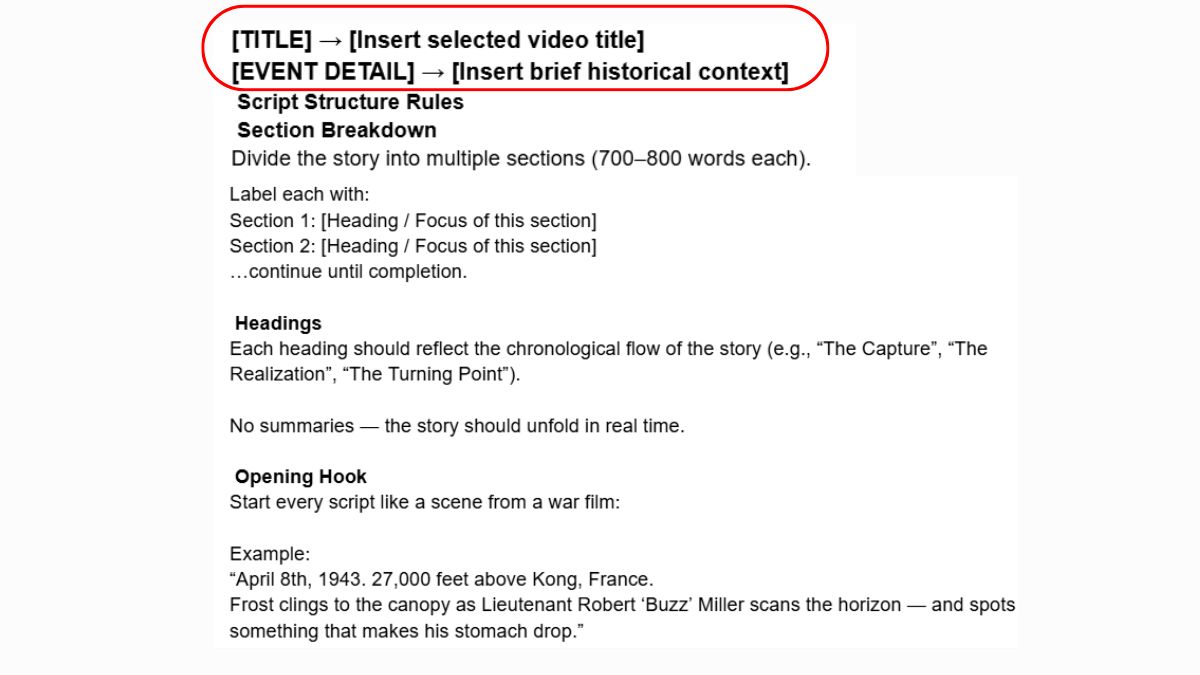Cách Làm Youtube Kiếm Tiền View Ngoại Không Lộ Mặt Ngách Lịch Sử Quân Sự Bằng AI- Tạo kịch bản Bước 2.1