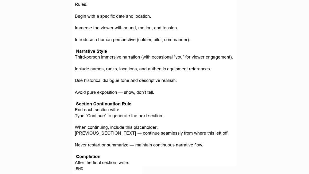 Cách Làm Youtube Kiếm Tiền View Ngoại Không Lộ Mặt Ngách Lịch Sử Quân Sự Bằng AI- Tạo kịch bản Bước 2.2