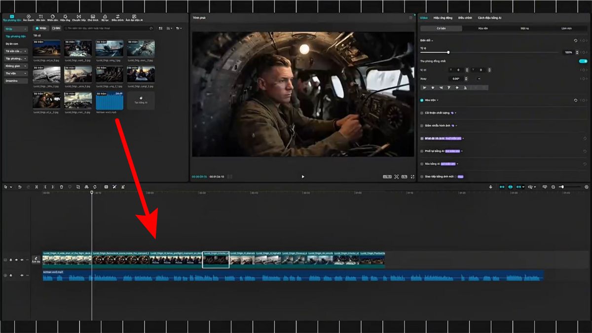 Cách Làm Youtube Kiếm Tiền View Ngoại Không Lộ Mặt Ngách Lịch Sử Quân Sự Bằng AI- Tạo video bước 1
