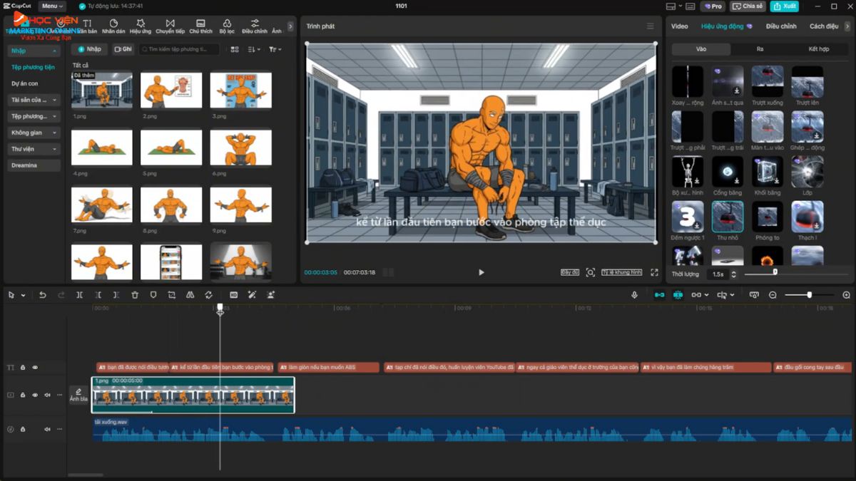 Hướng Dẫn Cách Làm Youtube Kiếm Tiền View Ngoại Không Lộ Mặt Ngách Thể Thao Bằng AI- Chỉnh sửa và ghép nối video bước 1.2