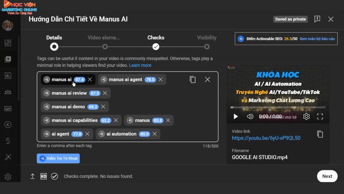 Bước 3.1 Làm YouTube View Ngoại đơn giản