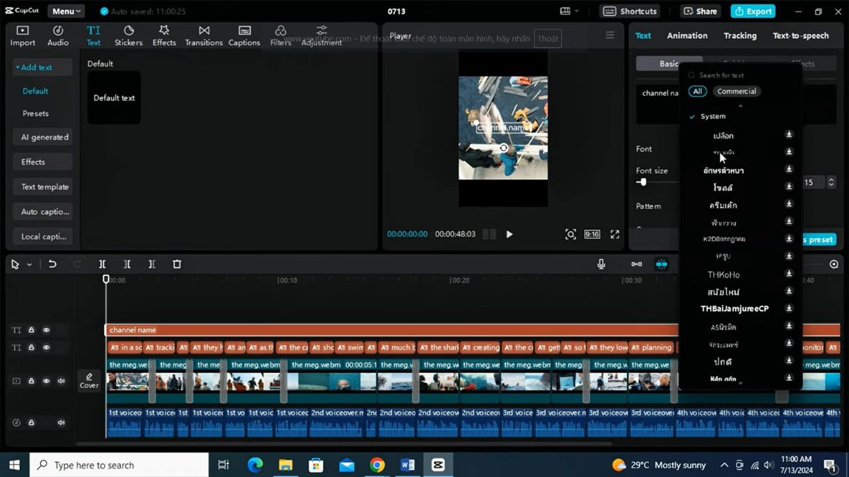 Cách Làm Youtube View Ngoại Ngách Bình Luận Phim Bằng AI- Biên tập video bước 2