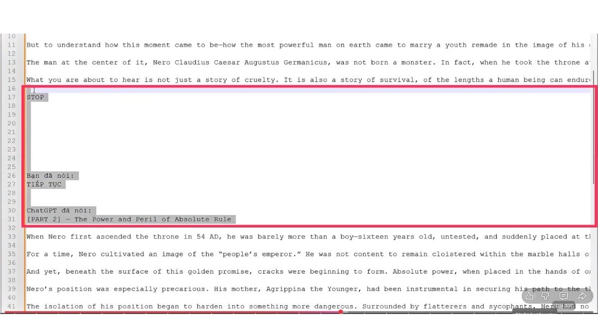 Cách Làm Youtube View Ngoại Ngách Kinh Dị Bằng AI- Xây dựng kịch bản bước 4