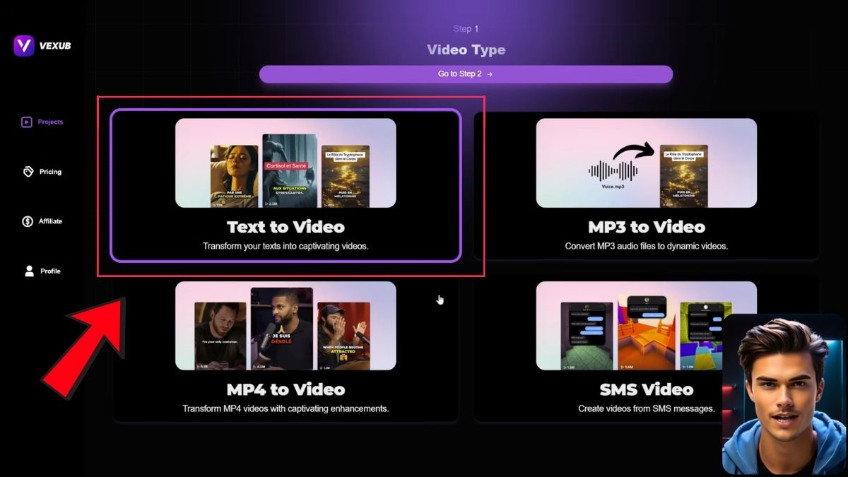 Cách Làm Youtube View Ngoại Ngách Kinh Dị Bằng AI- Tạo video bằng Vexub bước 2.2