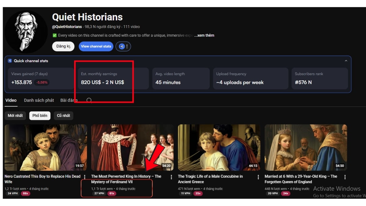 Tổng Quan Về Chủ Đề Làm Youtube View Ngoại Ngách Lịch Sử Bằng AI