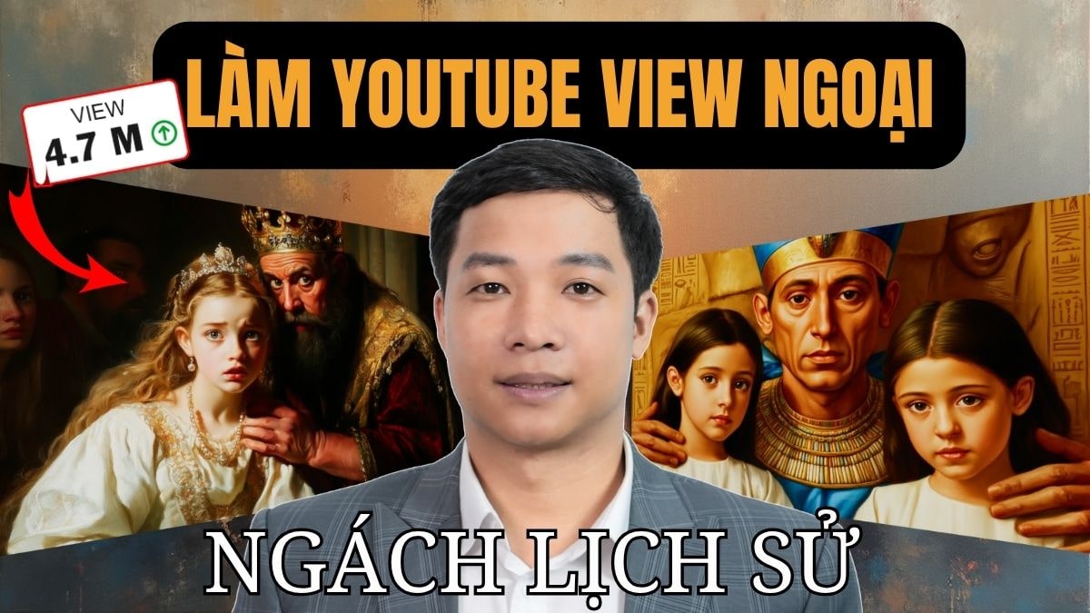 Làm Youtube Kiếm Tiền View Ngoại Không Lộ Mặt Ngách Lịch Sử Bằng AI