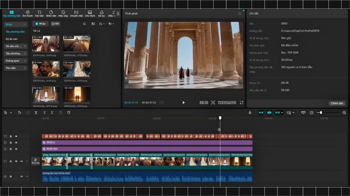 Hướng Dẫn Cách Làm Youtube Kiếm Tiền View Ngoại Không Lộ Mặt Ngách Lịch Sử Bằng AI- Tạo hình ảnh và edit video bước 3.2
