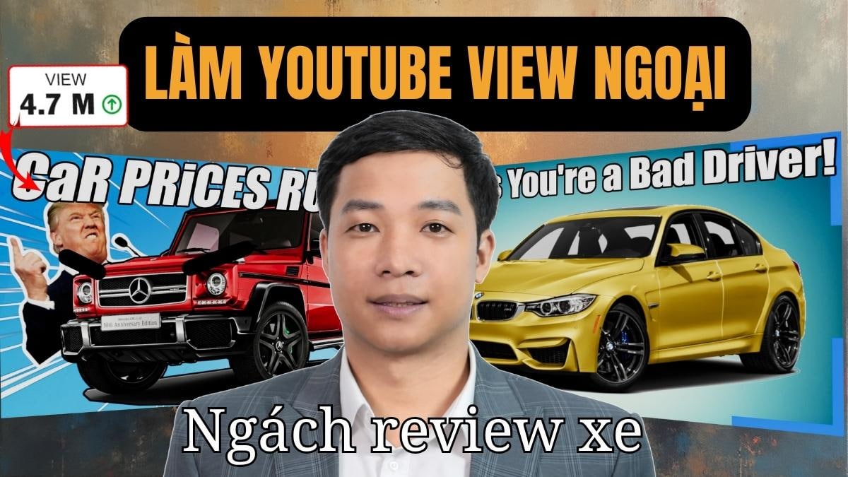 Làm Youtube View Ngoại Không Lộ Mặt Ngách Review Xe Bằng AI