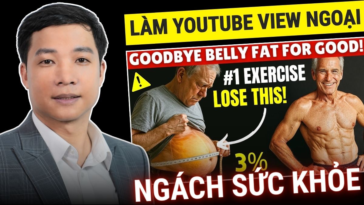 Làm Youtube Kiếm Tiền View Ngoại Không Lộ Mặt Ngách Sức Khỏe Bằng AI