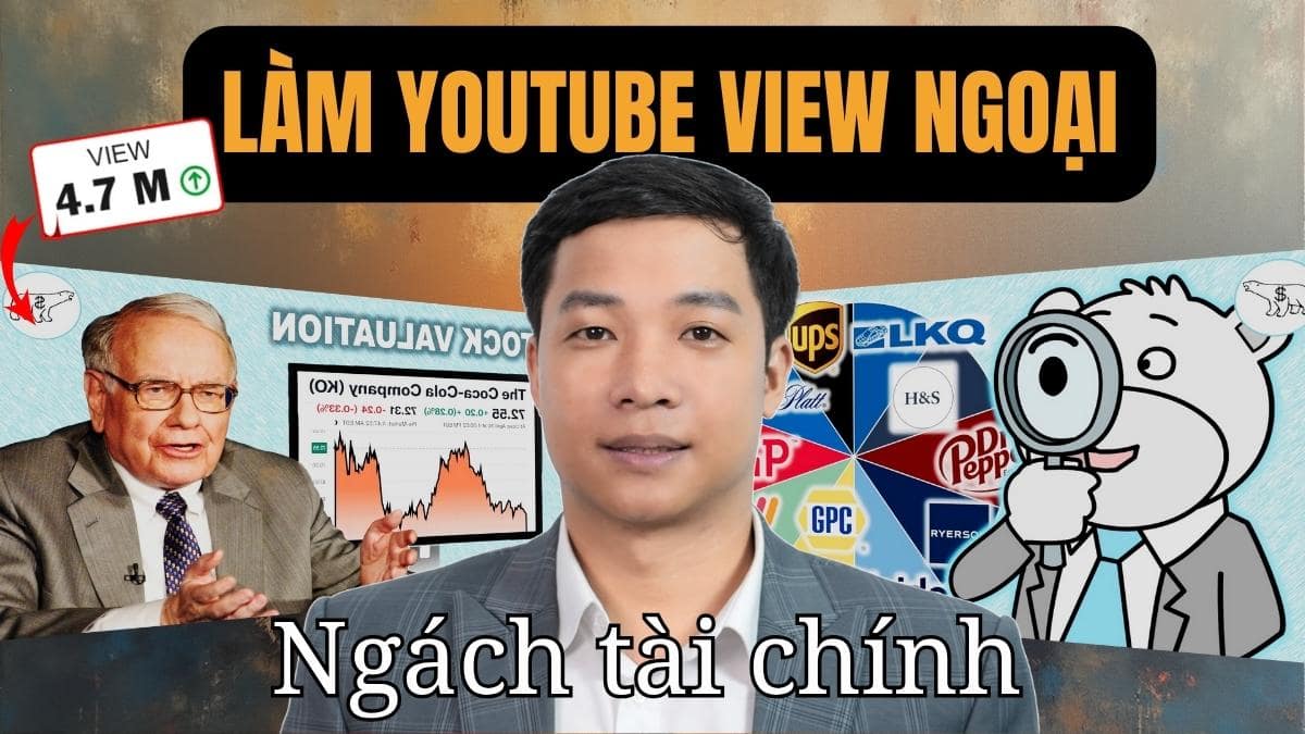 Làm Youtube View Ngoại Không Lộ Mặt Ngách Tài Chính Bằng AI