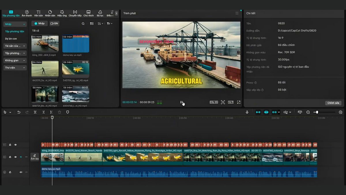 Cách Làm Youtube View Ngoại Không Lộ Mặt Ngách Tin Tức Và Công Nghệ Bằng AI- Chỉnh sửa video bước 2