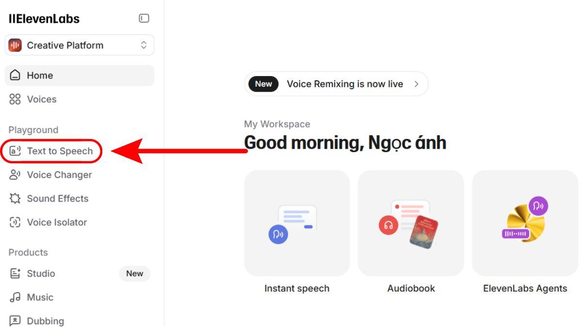 Hướng Dẫn Cách Làm YouTube Kiếm Tiền View Ngoại Không Lộ Mặt Ngách Triết Lý Bằng AI- Tạo âm thanh bước 3