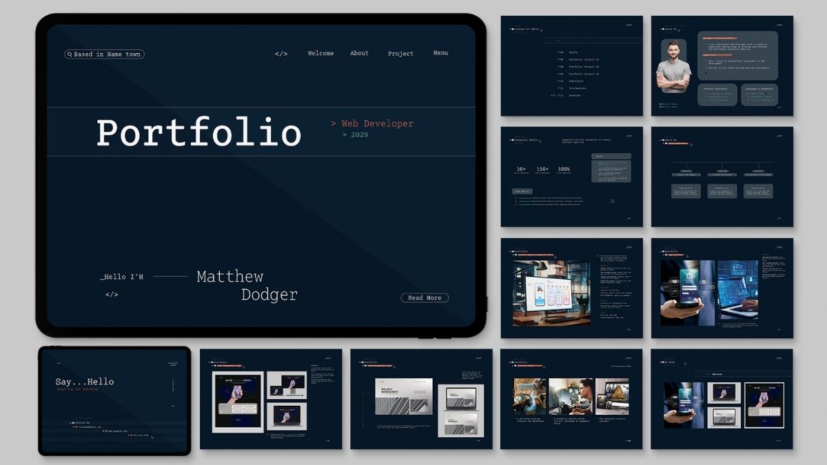 Mẫu 4 Landing Page CV Đẹp, Bắt Mắt