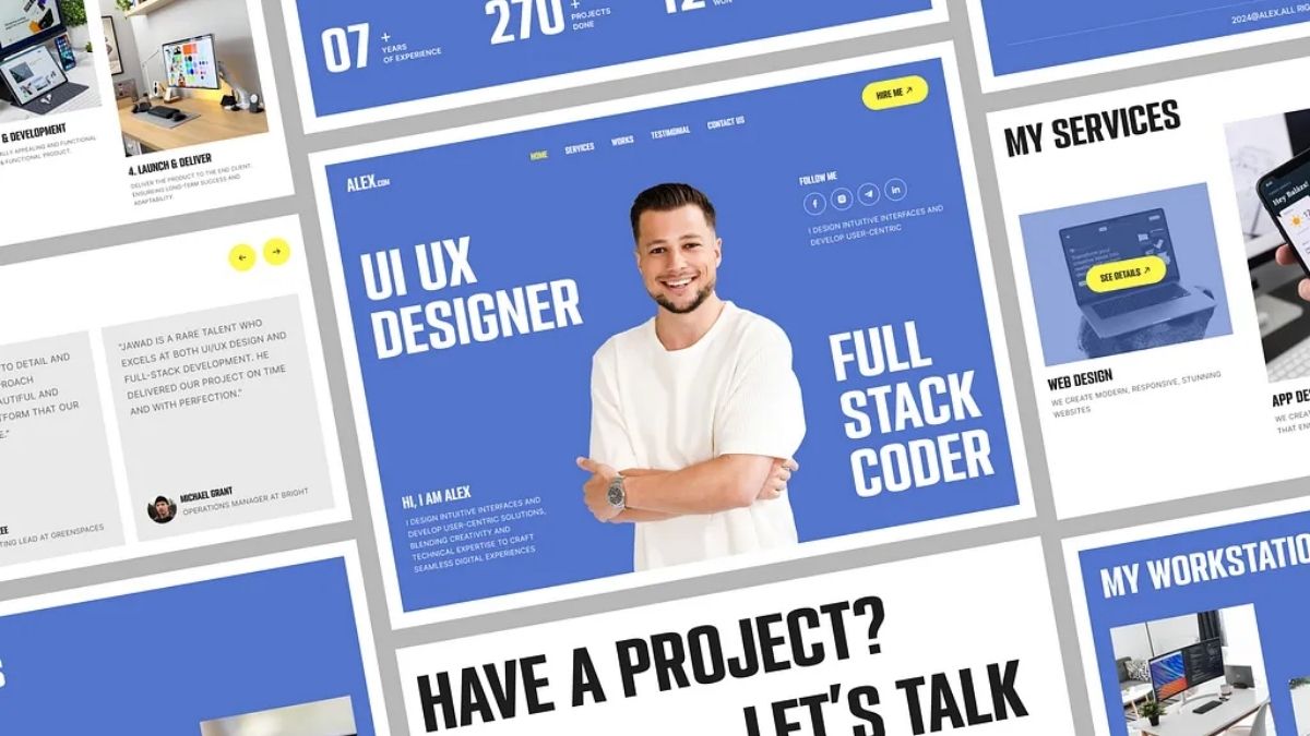 Mẫu 5 Landing Page CV Đẹp, Bắt Mắt