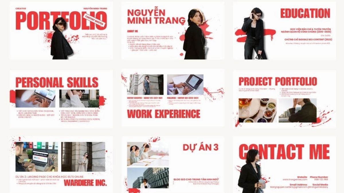 Mẫu 8 Landing Page CV Đẹp, Bắt Mắt