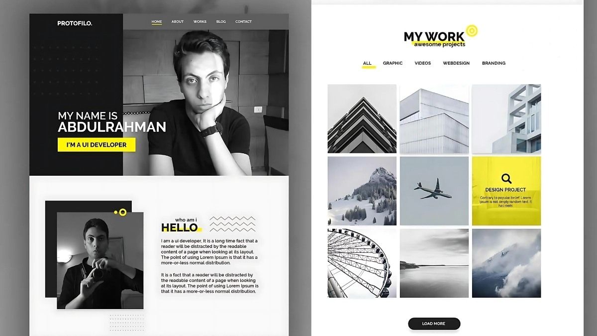 Mẫu 9 Landing Page CV Đẹp, Bắt Mắt