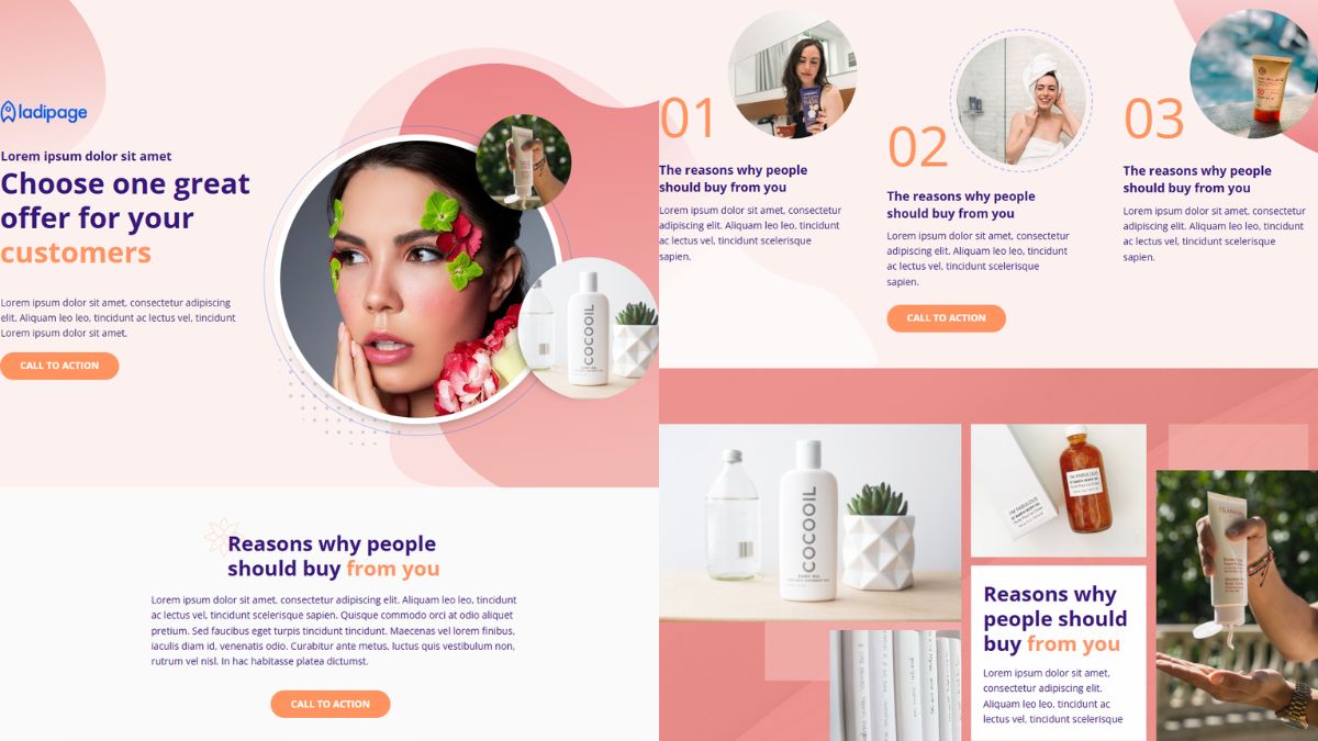 Mẫu Thiết Kế Landing Page Mỹ Phẩm Đẹp-2
