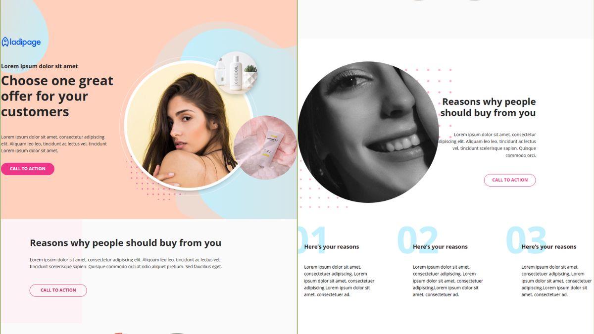 Mẫu Thiết Kế Landing Page Mỹ Phẩm Đẹp-3