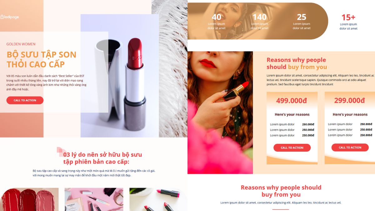 Mẫu Thiết Kế Landing Page Mỹ Phẩm Đẹp-6