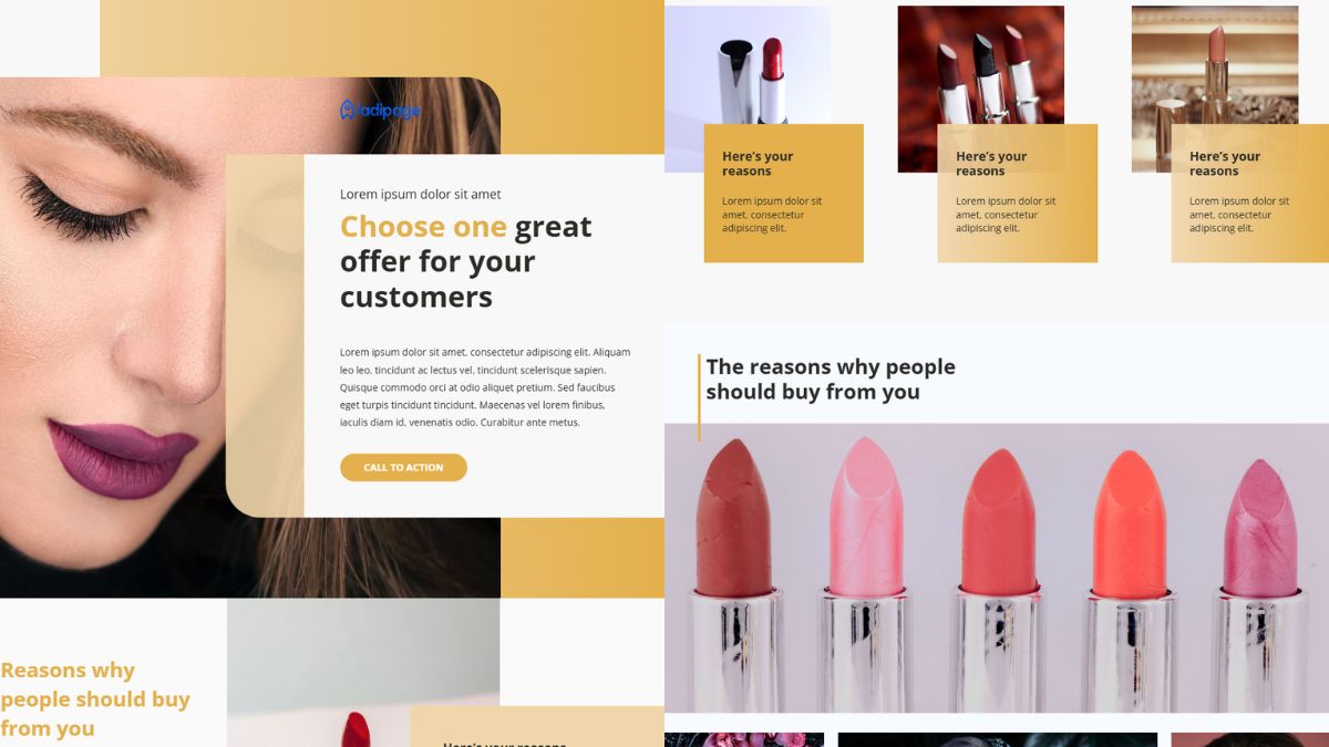 Mẫu Thiết Kế Landing Page Mỹ Phẩm Đẹp-8