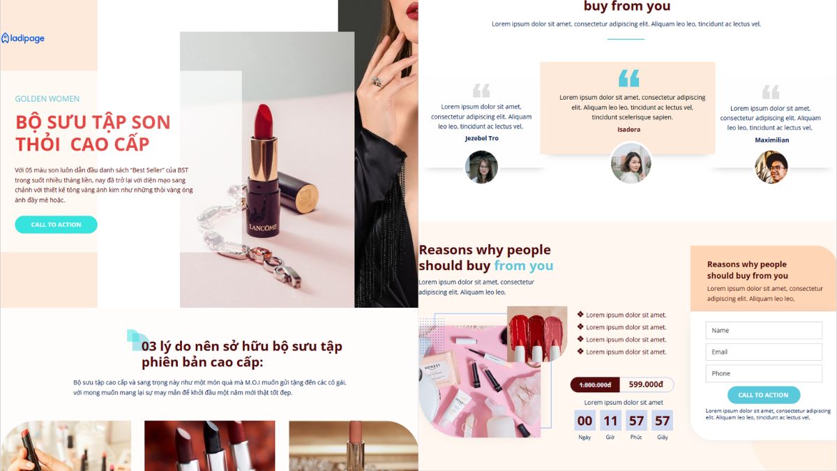 Mẫu Thiết Kế Landing Page Mỹ Phẩm Đẹp-12